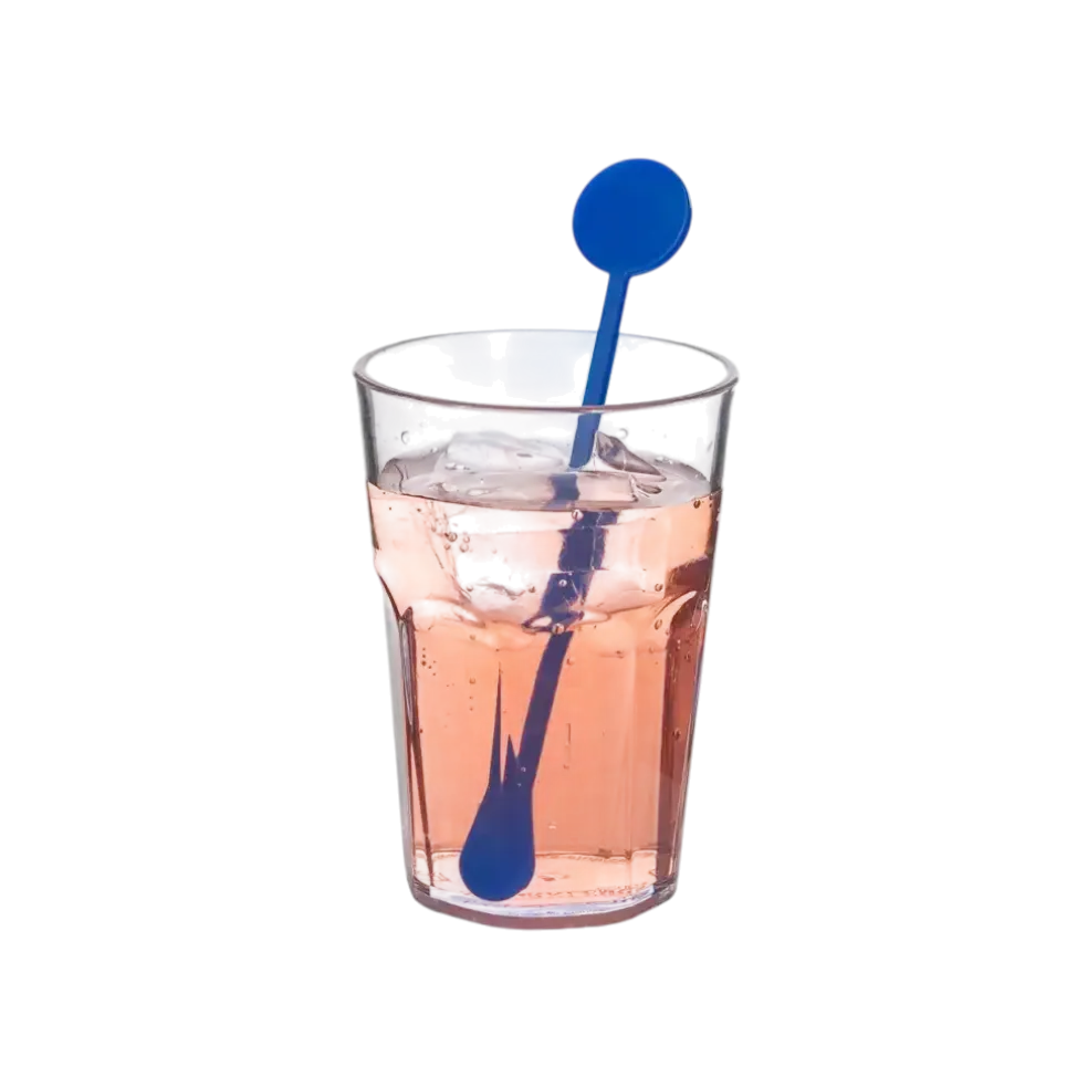 Agitateur à Cocktail 17cm en PP Bleu (Mojito, CaÏpi) - Réutilisable (Lot de 100)