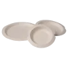 Assiette Blanche canne à Sucre ø20cm (Lot de 12)
