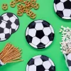 Assiette en papier ronde Ballon de Foot ø18cm (Lot de 6)