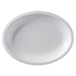 Assiette Ovale Blanche - 25.5x19cm - lot de 25