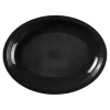 Assiette Ovale Noire - 25.5x19cm - lot de 25