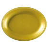 Assiette Ovale Or - 25.5x19cm - lot de 25
