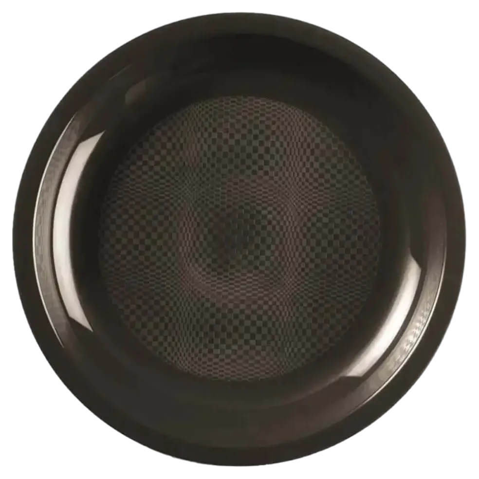 Assiette Plate Noire - 22.5cm - lot de 25