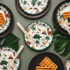 Assiettes d'anniversaire Dinosaures