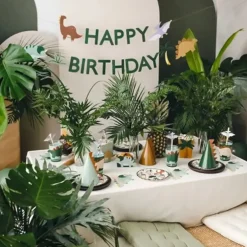 Assiettes d'anniversaire Dinosaures