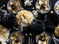 6 Assiettes Étoiles Or 18 cm – Assiettes Carton de Fête