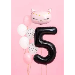 Ballon Aluminium Chiffre 5 Noir 86 cm – Ballon Mylar Anniversaire