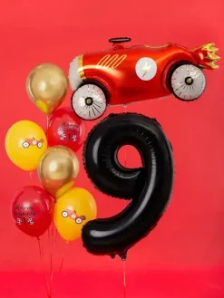 Ballon Aluminium Chiffre 9 Noir 86 cm – Ballon Mylar Anniversaire