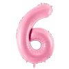 Ballon Aluminium Chiffre 6 Rose 86 cm – Ballon Mylar Anniversaire