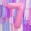 Ballon aluminium chiffre 7 rose pastel 86 cm – ballon géant anniversaire et décoration de fête