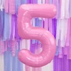 Ballon Aluminium Chiffre 5 Rose 86 cm – Ballon Mylar Anniversaire