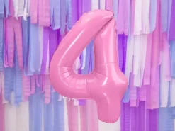 Ballon Aluminium Chiffre 4 Rose 86 cm – Ballon Mylar Anniversaire