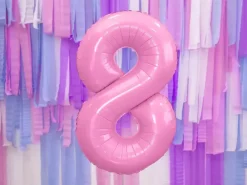 Ballon Aluminium Chiffre 8 Rose 86 cm – Ballon Mylar Anniversaire