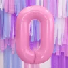 Ballon Aluminium Chiffre 0 Rose 86 cm – Ballon Mylar Anniversaire