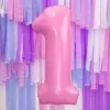 Ballon Aluminium Chiffre 1 Rose 86 cm – Ballon Mylar Anniversaire