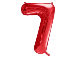 Ballon Aluminium Chiffre 7 Rouge 86 cm – Ballon Mylar Anniversaire
