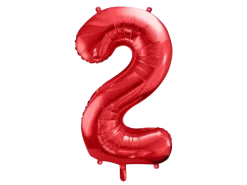 Ballon Aluminium Chiffre 2 Rouge 86 cm – Ballon Mylar Anniversaire