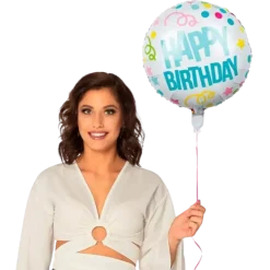 Ballon Aluminium "Happy Birthday" Color Party