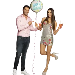 Ballon Aluminium "Happy Birthday" Color Party