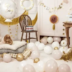 Ballon Aluminium Hochet Ourse 67 cm – Décoration Baby Shower