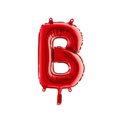 Ballon aluminium lettre B Rouge 36cm