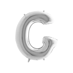Ballon Aluminium lettre G Argent 102cm