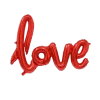 Ballon Aluminium Love Rouge 100x67cm