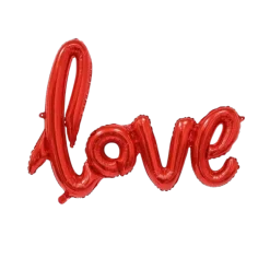 Ballon Aluminium Love Rouge 100x67cm