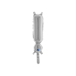 Ballon Aluminium Point d'Exclamation Argent 36cm