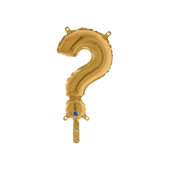 Ballon Aluminium Point d'Interrogation Or 36cm