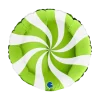 Ballon Aluminium Sucette Blanc et Vert 46cm