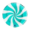 Ballon Aluminium Sucette Blanc et Turquoise 46cm