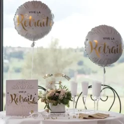 Ballon Aluminium Vive la Retraite