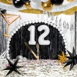 Ballon anniversaire chiffre 1 Blanc 86 cm
