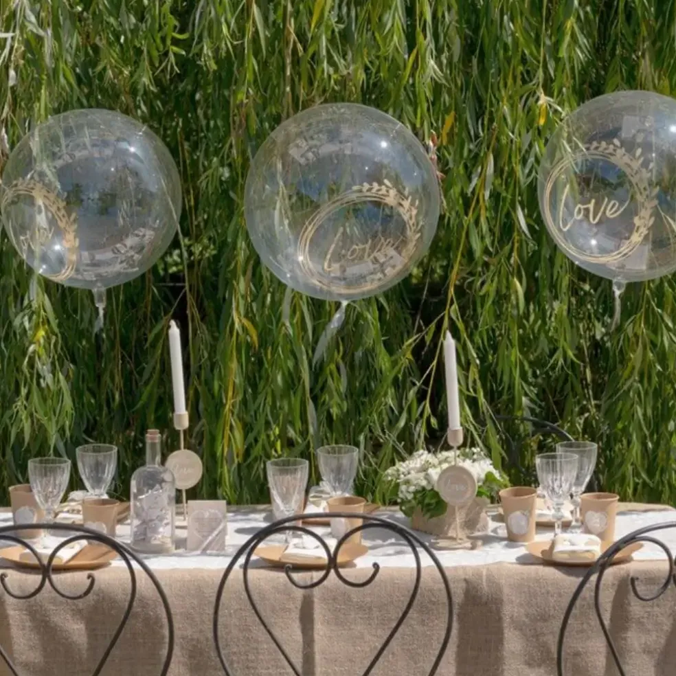 Ballon bobo Mariage naturel