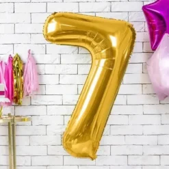 Ballon chiffre 7 Or (gold) 86cm