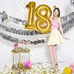 Ballon chiffre 1 Or (gold) 86cm