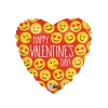Ballon Coeur Happy Valentine's Day 45cm