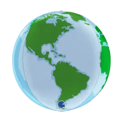 Ballon 4D Planète Terre ø38cm