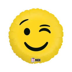 Ballon Emoji Jaune Clin d'oeil ø45cm