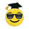 Ballon Emoji Jaune Diplômé ø94cm