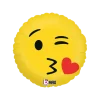 Ballon Emoji Jaune Kiss ø45cm
