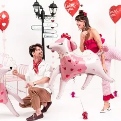 Ballon en Aluminium - Coeur Rouge "LOVE YOU" - 45cm