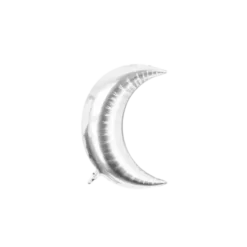 Ballon en forme de Lune Métallisé Argent 71cm