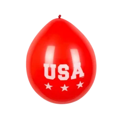 Ballon en Latex "USA" (lot de 6)