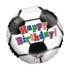 Ballon Foot Happy Birthday ø45cm