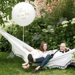 Ballon Géant 100cm Love is in the air Or