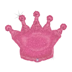Ballon hélium Couronne Rose Brillante 91cm