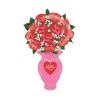 Ballon Hélium Géant Happy Valentine's Day 152cm