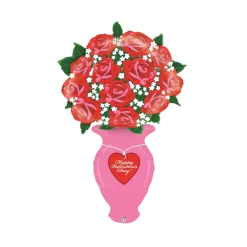 Ballon Hélium Géant Happy Valentine's Day 152cm